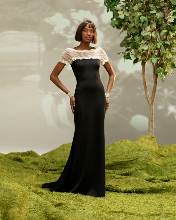 TADASHI SHOJI☆エレガント☆タルサアップリケガウン