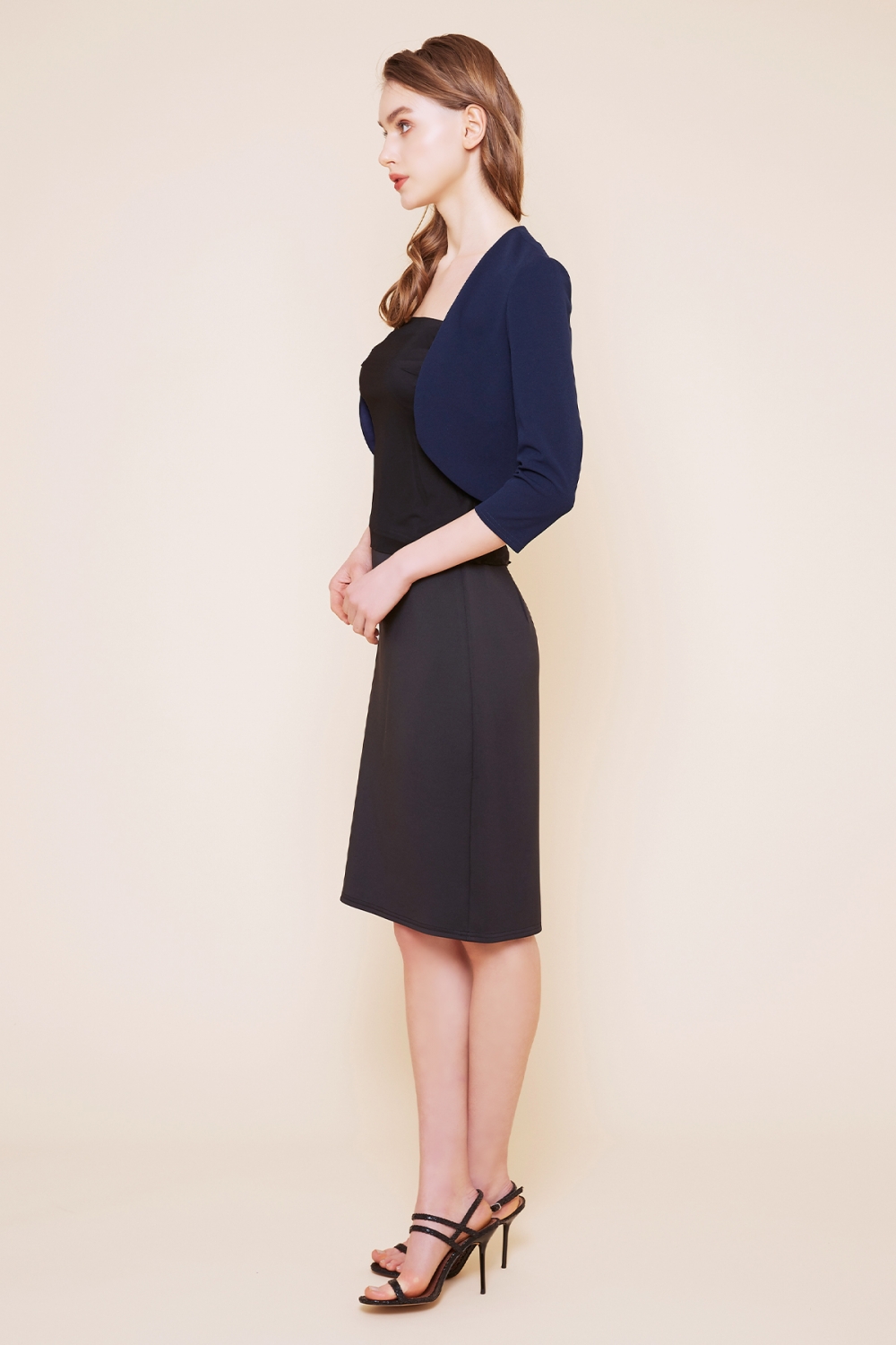 tadashi shoji ボリュームスリーブボレロ リクエスト受付のみ】アイボリー ボリュームスリーブボレロ