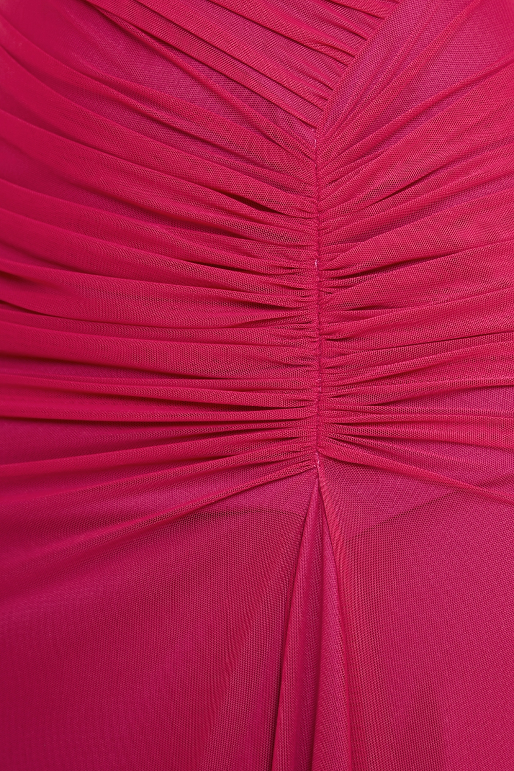 ピンク メッシュ ロングドレス