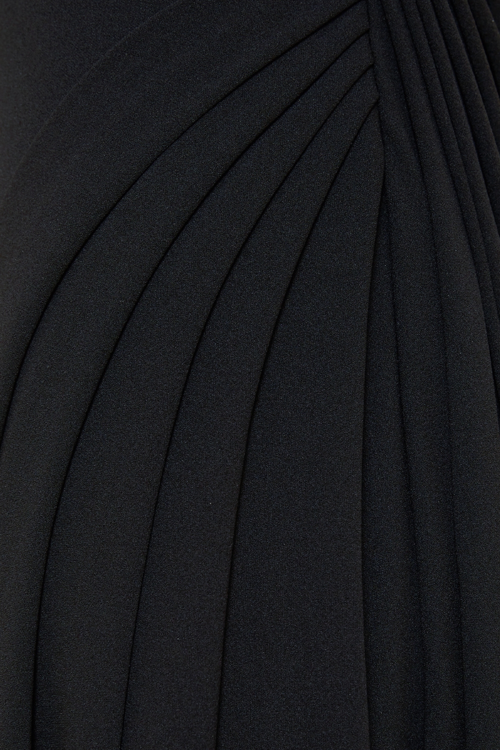 ブラック ワンショルダードレープ ロングドレス